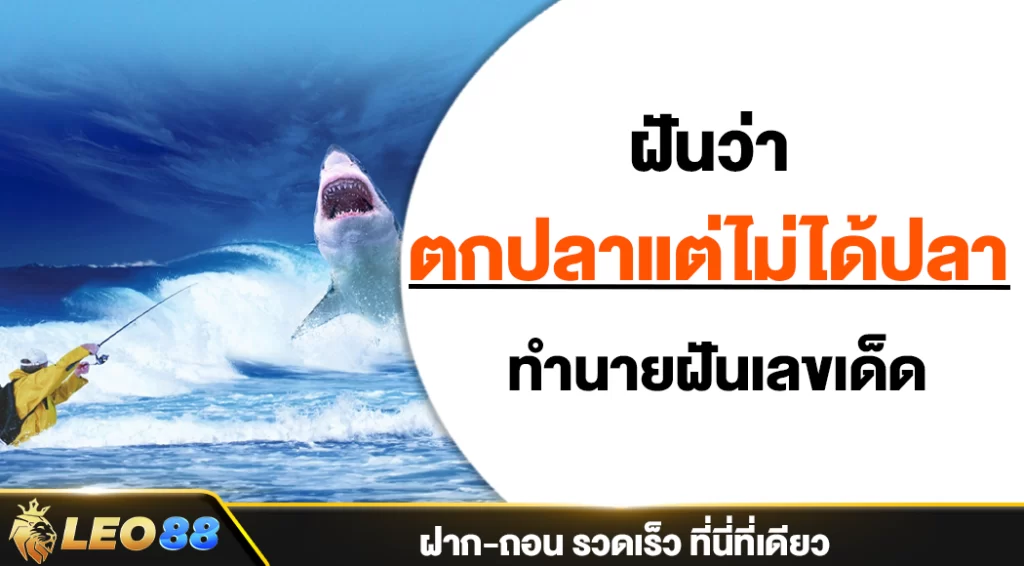 ฝันว่าตกปลาแต่ไม่ได้ปลา ทำนายฝันในปี 2024